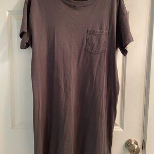 Gray T-Shirt Dress, medium